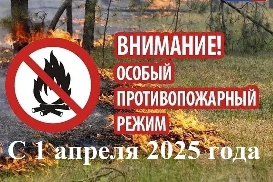 Особый противопожарный режим с 1 апреля 2025 г