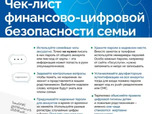 Чек-лист финансово-цифровой безопасности семьи