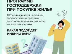 Программы господдержки при покупки жилья