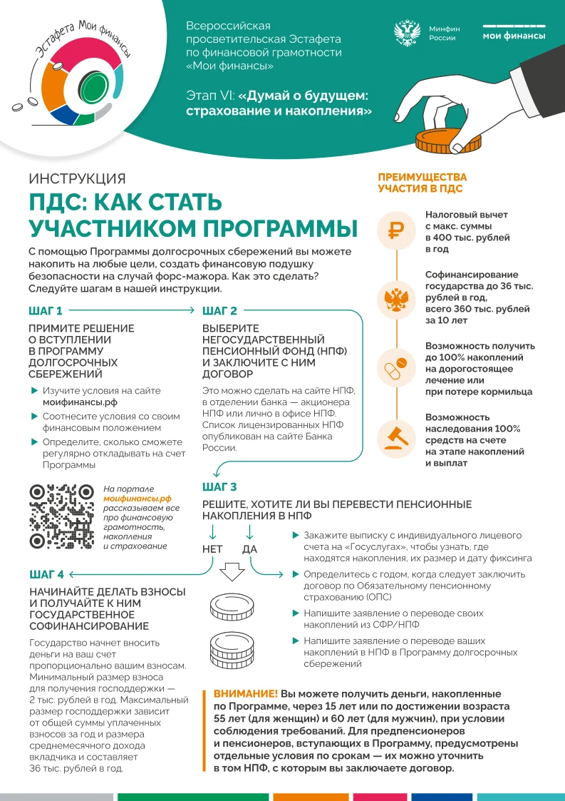 ПДС: как стать участником программы