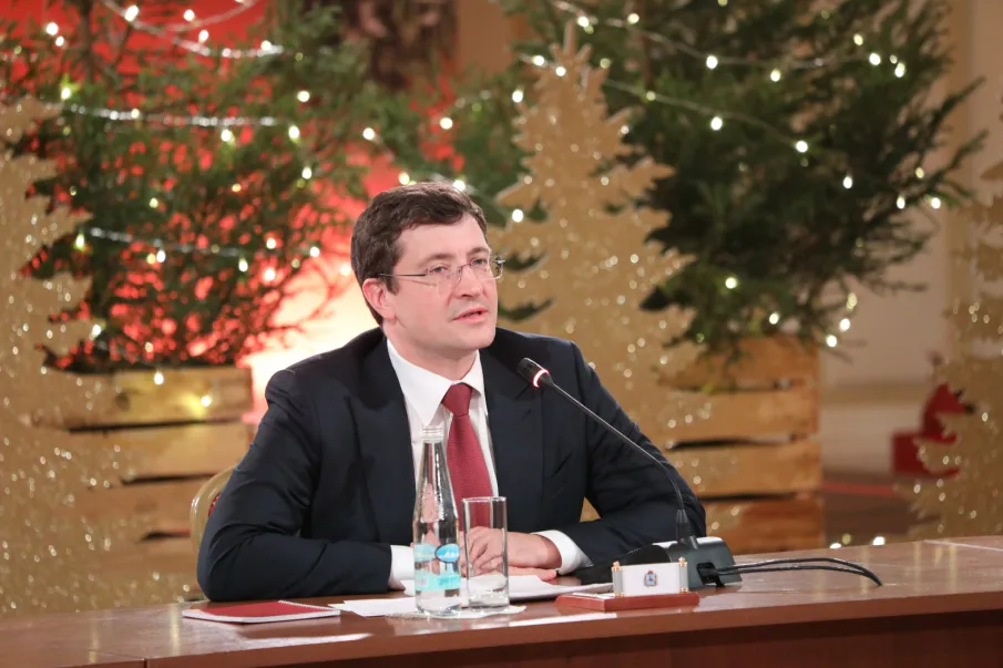 Поздравление губернатора Нижегородской области Глеба Никитина с Новым годом